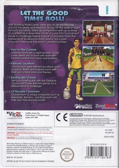 Bowling World Lanes - Wii (B Grade) (Genbrug)